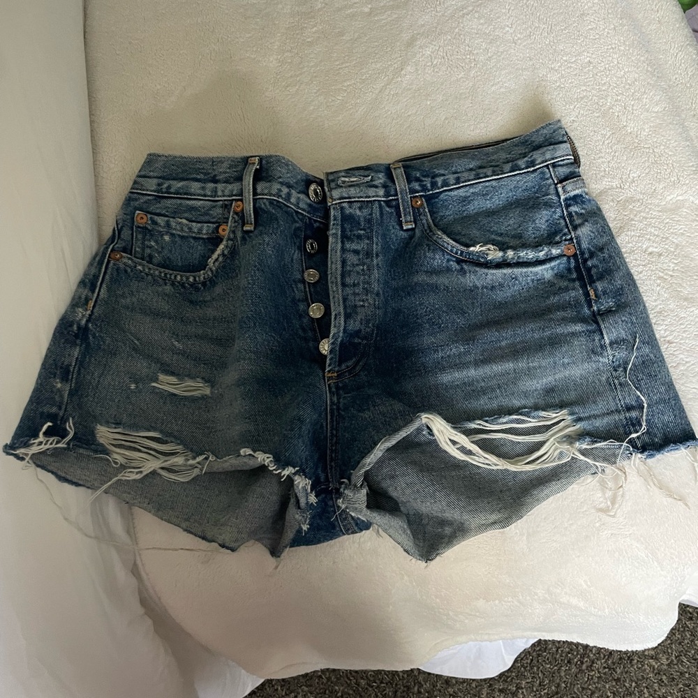 agolde jean shorts